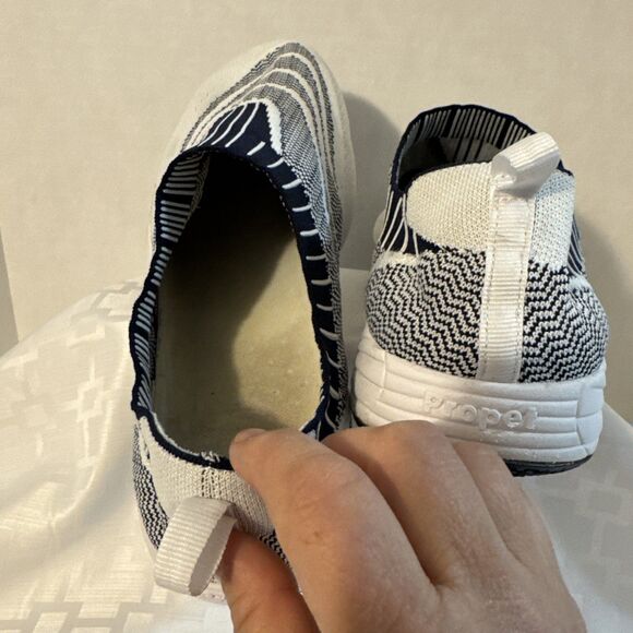 Propet Slip-On Slip Resistant Men Sneakers WCS004K 10 Wide Comfort Washable - Picture 7 of 11